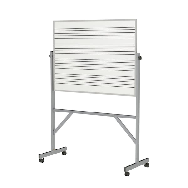 Reverse Graphic Whiteboard, 72-1/8x53.25", Porcelain, 48 in, 36 in, White